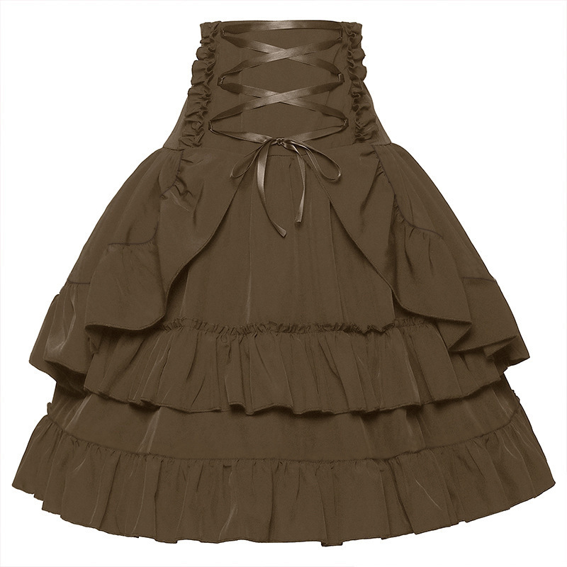 Viktorianischer Rock – Highwaist-Zweilagig, DAMEN