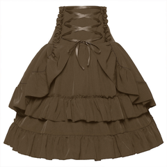 Viktorianischer Rock – Highwaist-Zweilagig, DAMEN