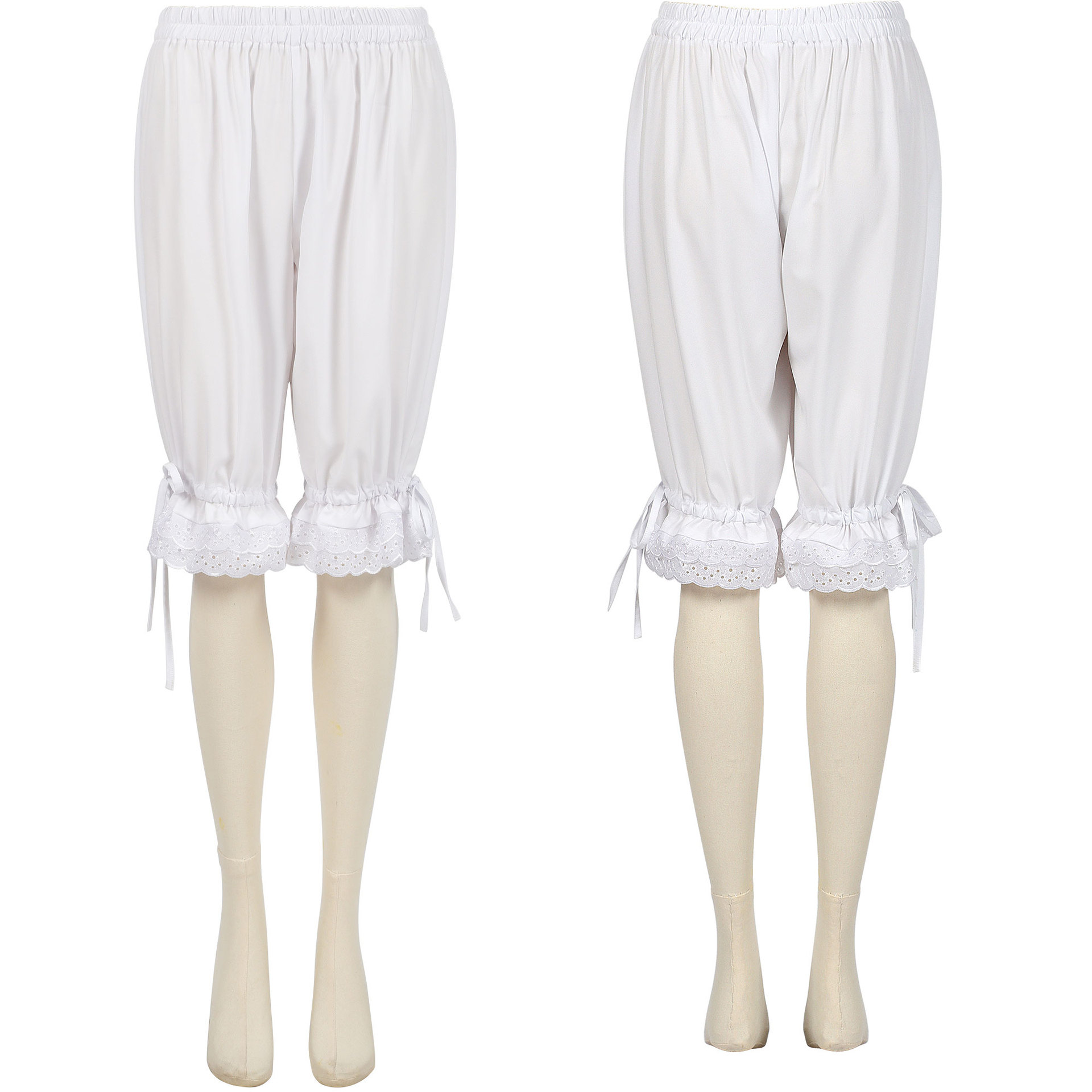 Spitzen-Pluderhose – viktorianische Bloomers für Renaissance & Lolita, DAMEN