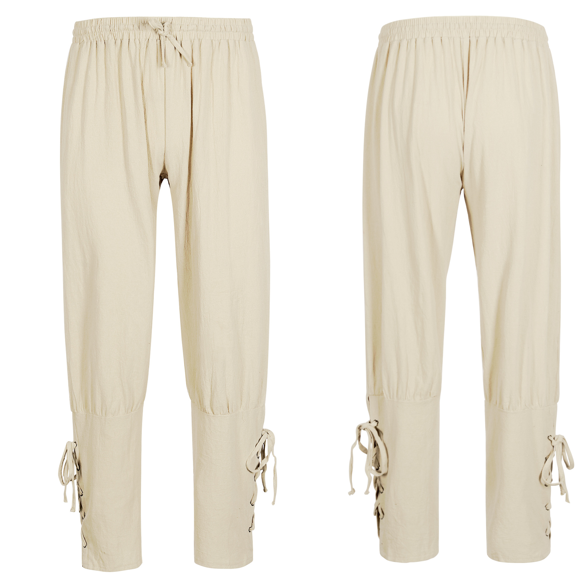 Retro-Bindehose – 4-farbige Wickelbeine für Pirat, HERREN