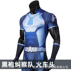 A-Train The Boys Anzug Cosplay Kostuem Damen Blau Weiss