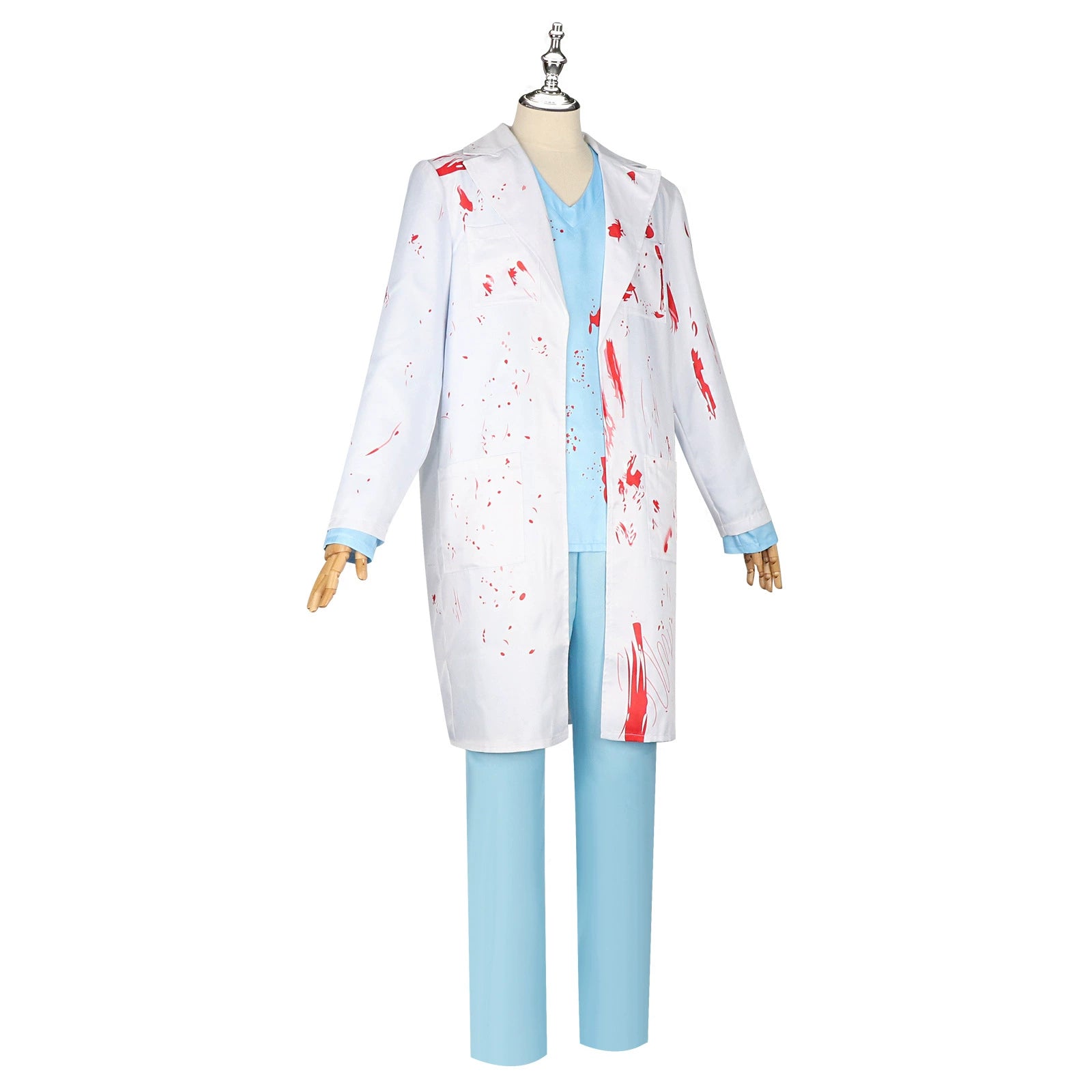 Surgeon Halloween & Mittelalter Arzt-Kostuem-Set Cosplay Kostuem Damen
