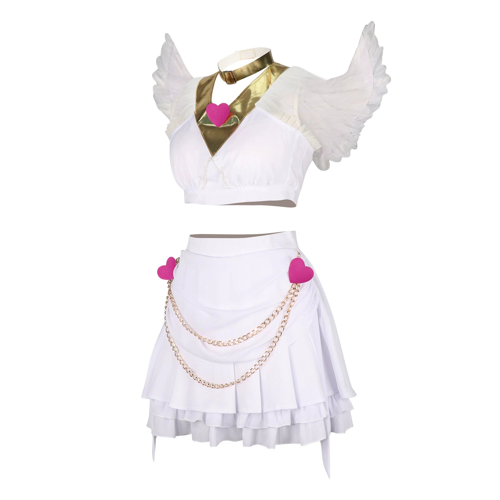 Panty White Angel Panty & Stocking Angel Outfit Cosplay Kostuem Damen
