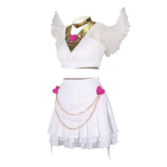 Lumi Schwarz-Gold Neu Witch Hunter K-Pop Bühnenoutfit Cosplay Kostuem Damen