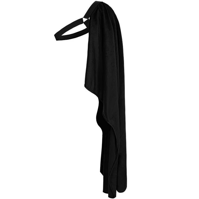 Halbschulter-Umhang mit Gürtel – Steampunk-Cape, UNISEX