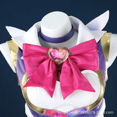 Kiriko Magical Girl Overwatch Kleid Cosplay Kostuem Damen Violett Rosa