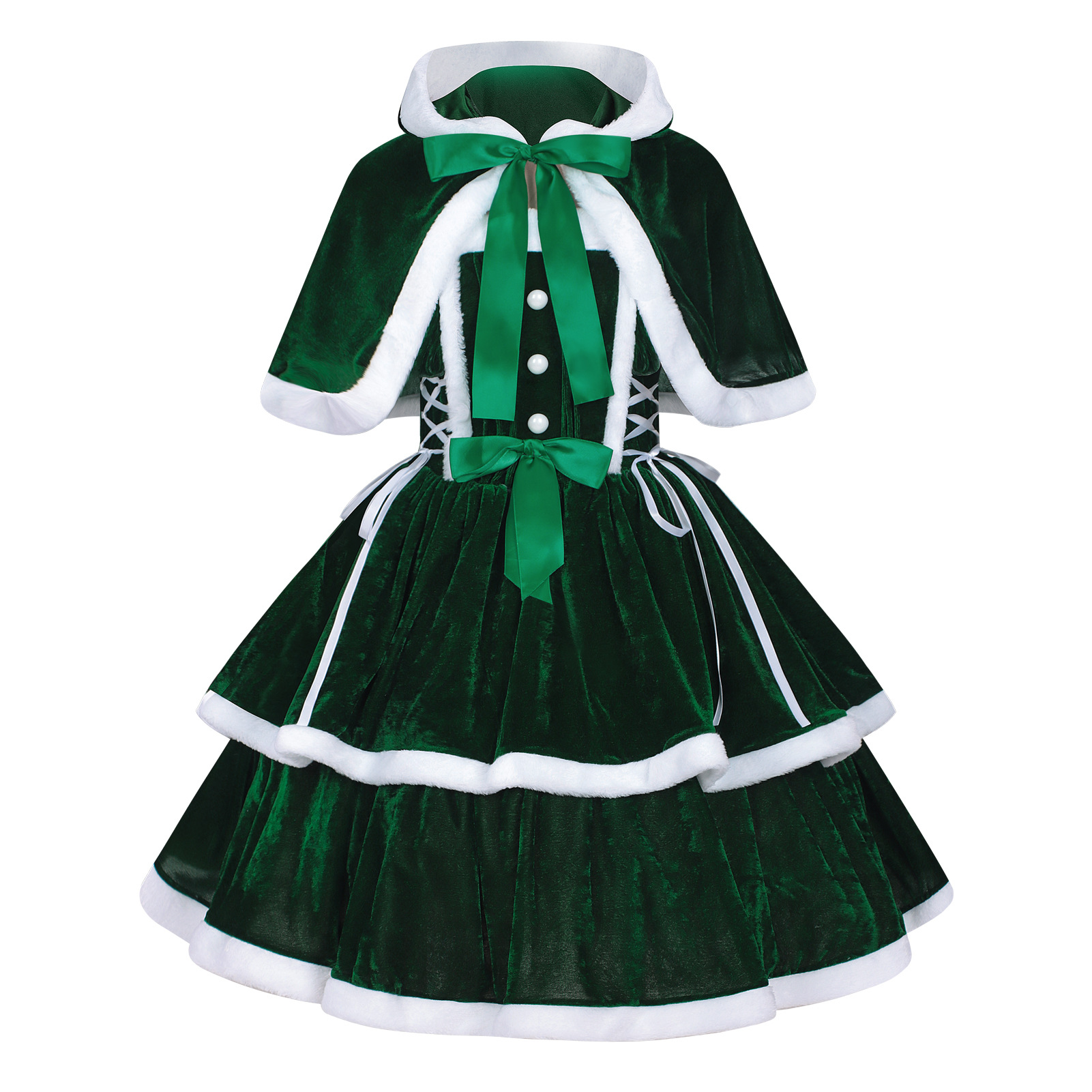 Weihnachtskleid – 6 Varianten Samt-Trägerkleid für Xmas-Party, DAMEN