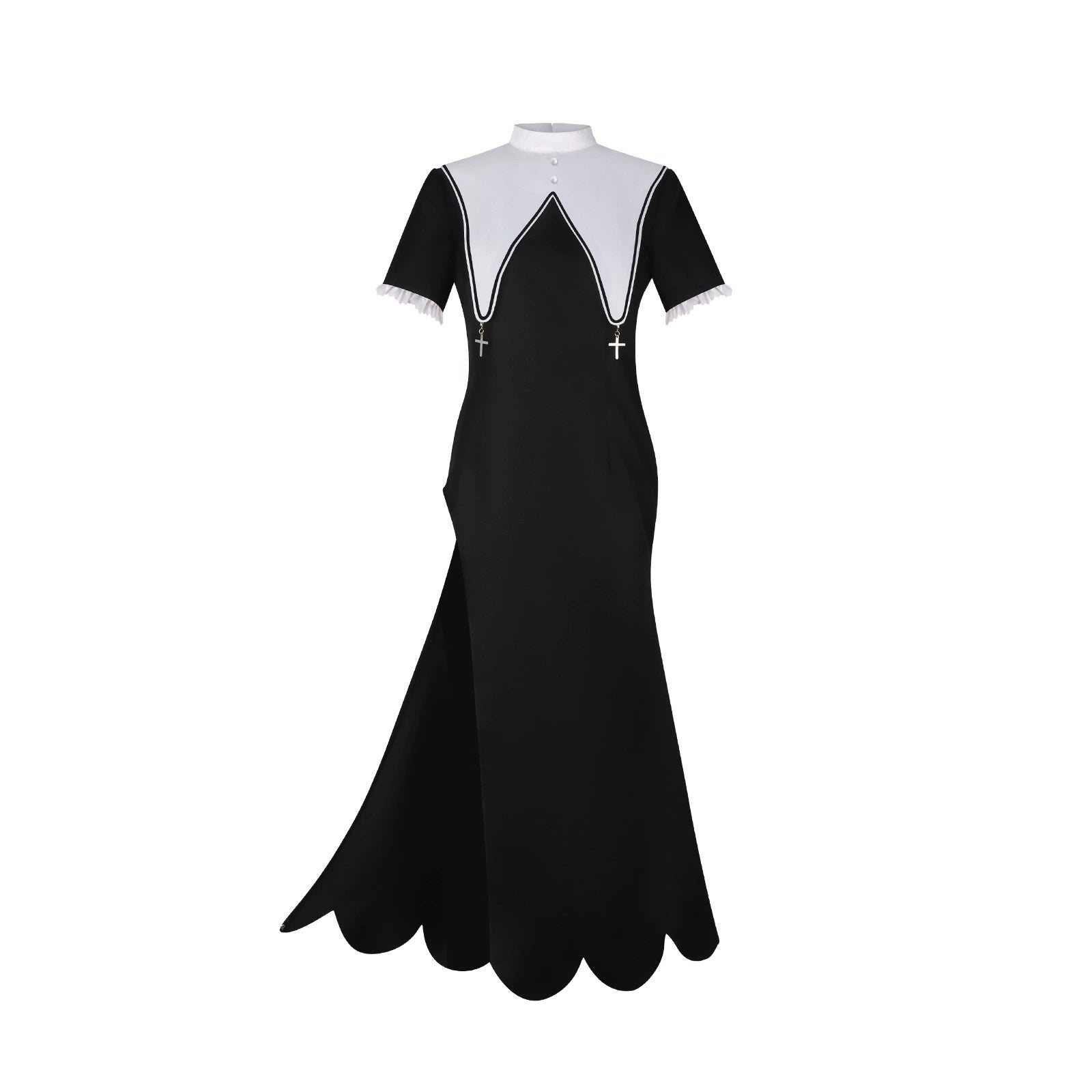 Asahina Mafuyu Project Sekai Nonnen-Kleid Cosplay Kostuem Damen Schwarz