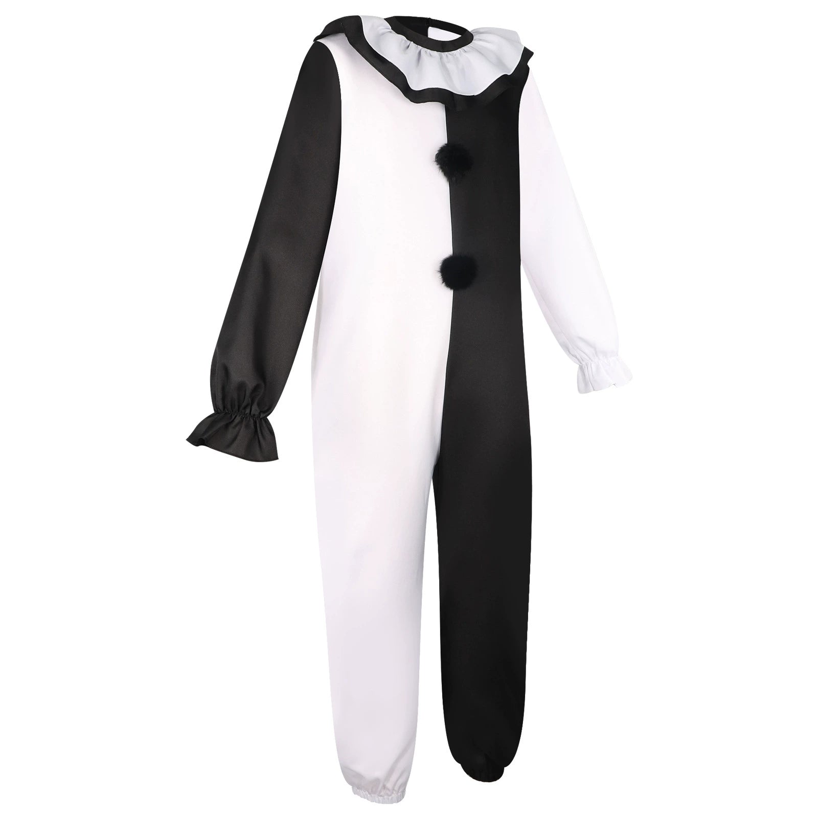 Art the Clown Terrifier Schwarz-Weisser Clown Anzug Cosplay Kostuem Damen