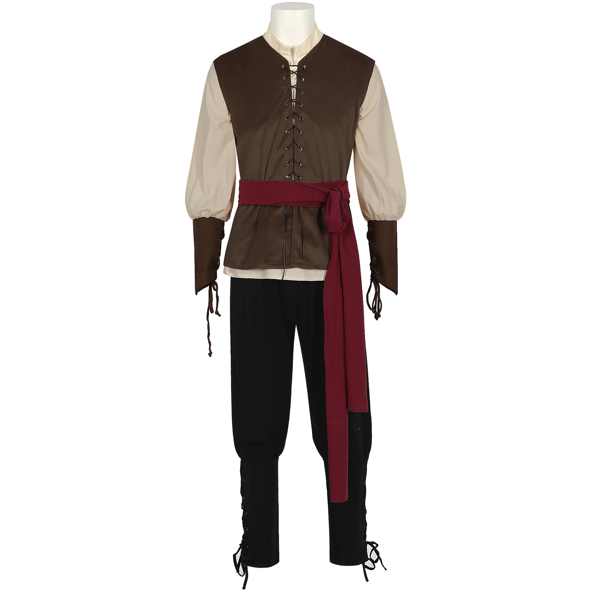 Wikinger-Piraten Kollektion – Hemd, Weste & Hose kombinierbar für LARP, HERREN