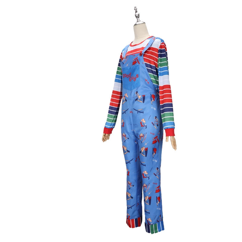 Chucky Season 2 Chucky Latzhose-Kostuem Cosplay Kostuem Damen