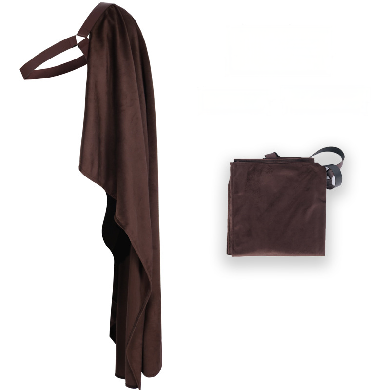 Halbschulter-Umhang mit Gürtel – Steampunk-Cape, UNISEX