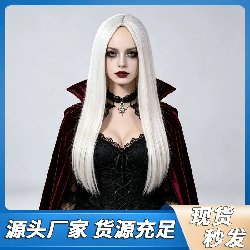 Vampire White Cosplay Peruecke Damen
