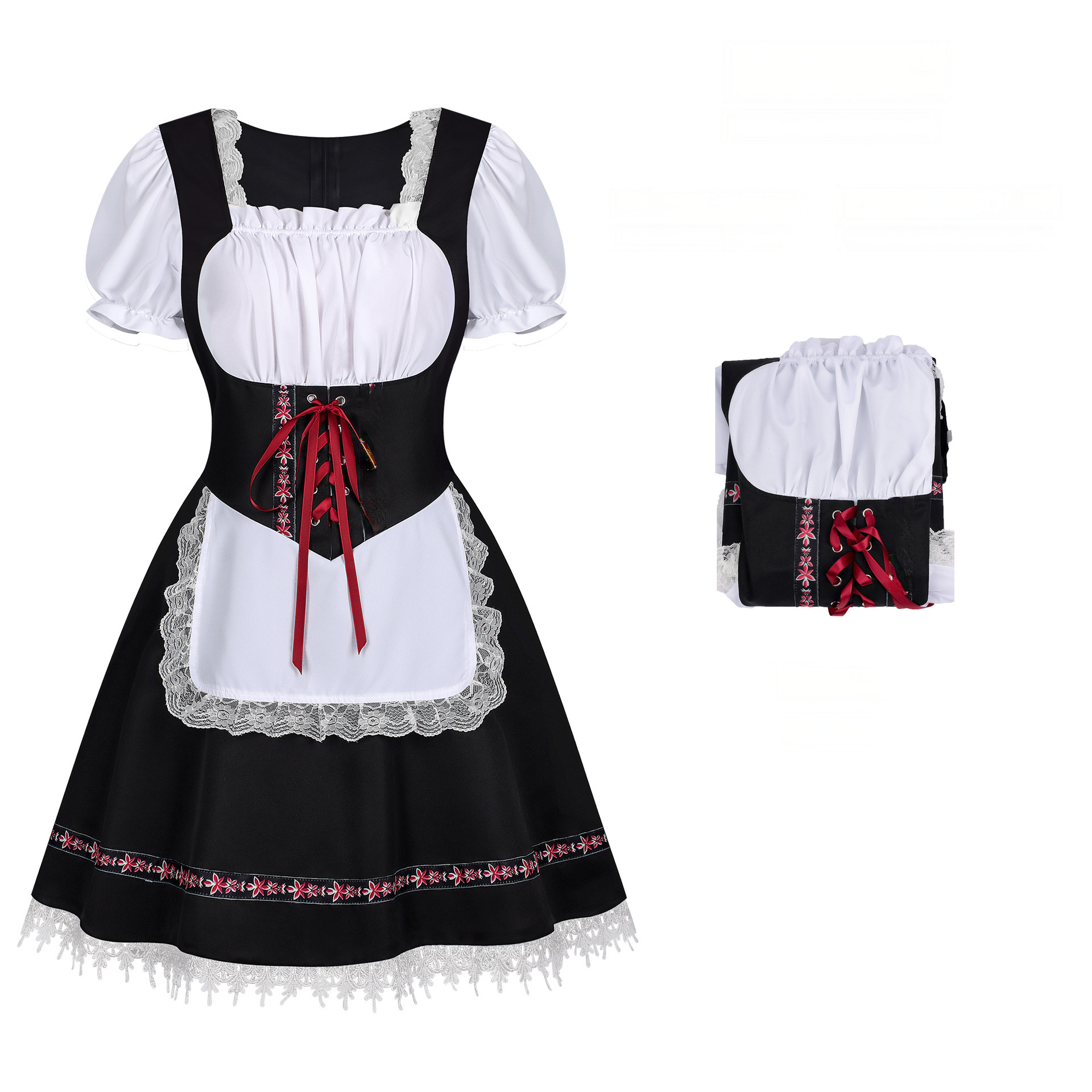 Bayerisches Farmkleid – Oktoberfest Trachtenkleid in Landhaus-Optik, DAMEN