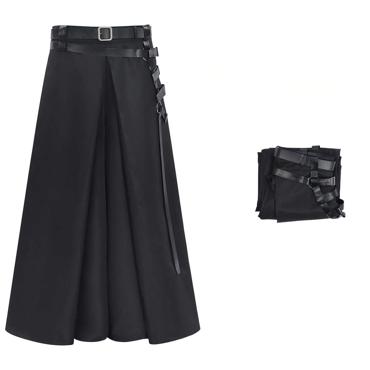 Gothic-Hakama-Hose – Samurai-Haremshose für Dark Fashion, HERREN