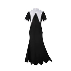 Asahina Mafuyu Project Sekai Nonnen-Kleid Cosplay Kostuem Damen Schwarz