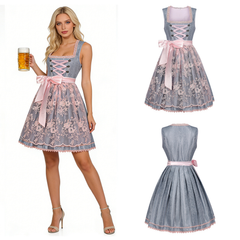 Dirndl mit Korsett – Wiesn-Kleid mit Schnürung, DAMEN