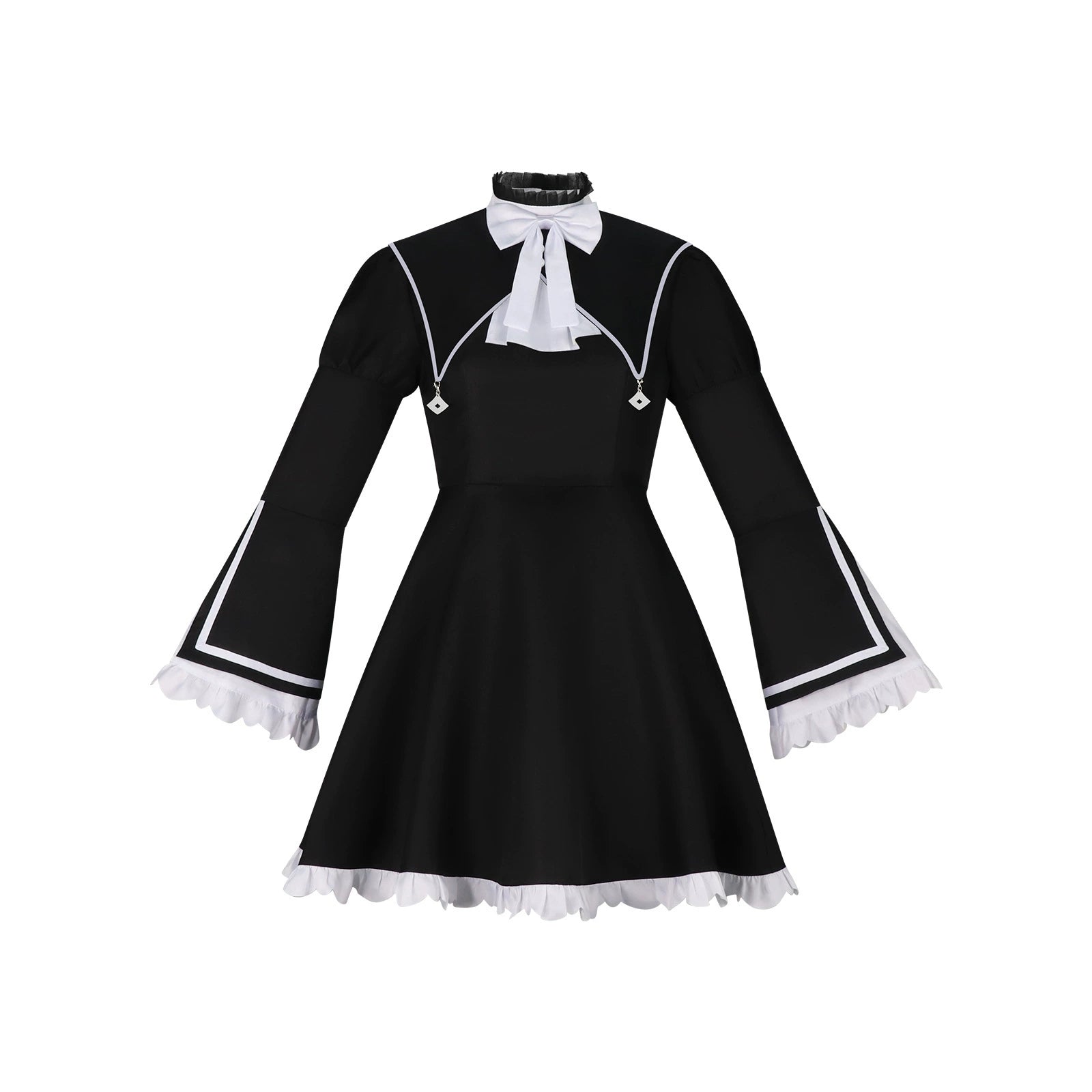 Shiomi Nono Project Sekai Nonnen-Kleid Cosplay Kostuem Damen Schwarz