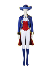 Princess Peach Super Mario Prinzessinnenkleid Cosplay Kostuem Damen Blau