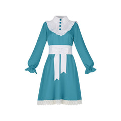 Lily Rot Blau Supernatural Rot-Blaues Kleid Cosplay Kostuem Damen