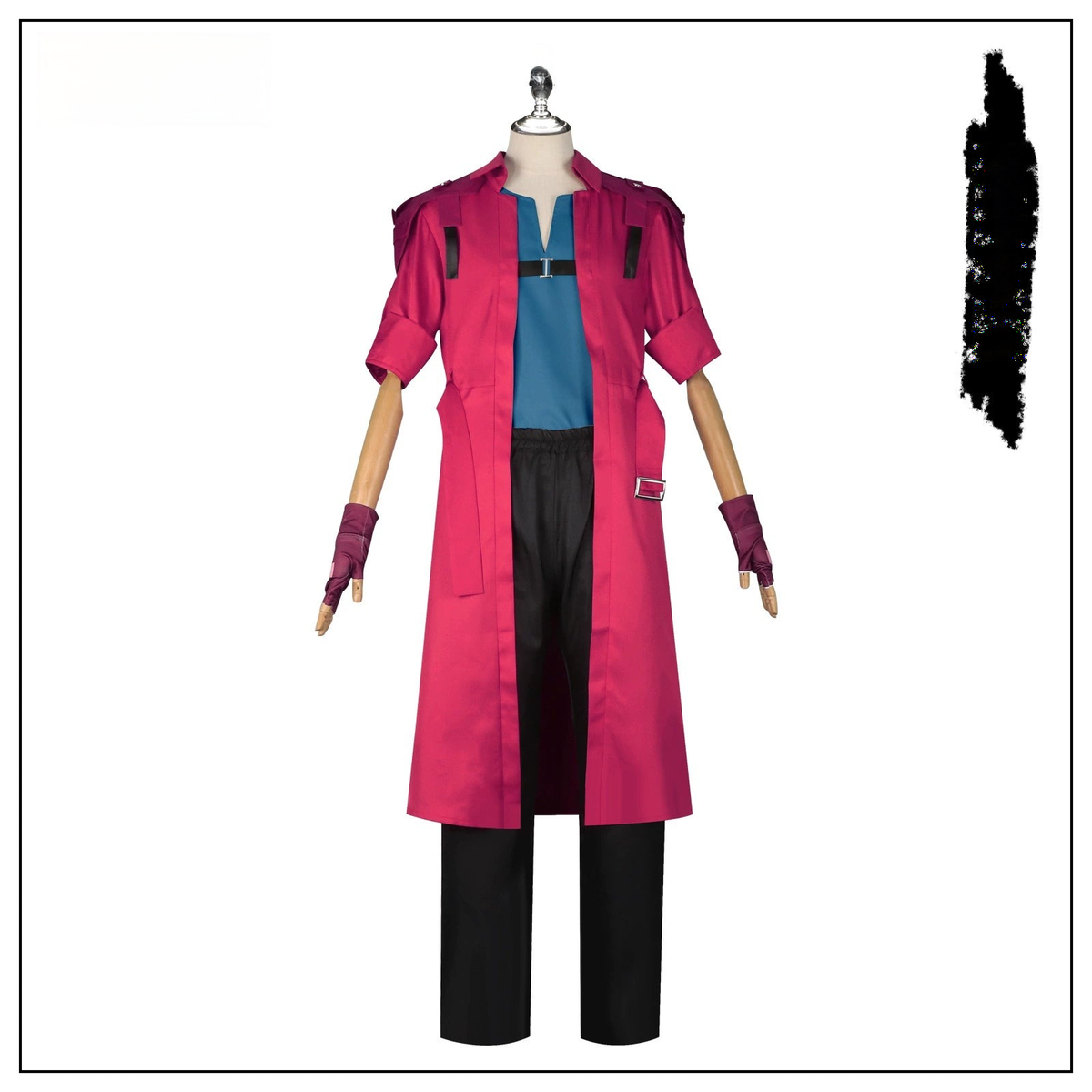 Dante Sparda Devil May Cry Roter Mantel Anzug Cosplay Kostuem Damen